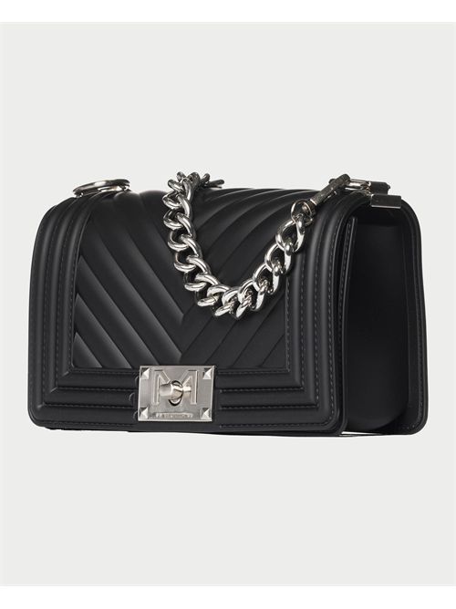 Borsa  Marc Ellis con tracolla in catena MARC ELLIS | FLAT S 25BLACK/SATIN SILVER